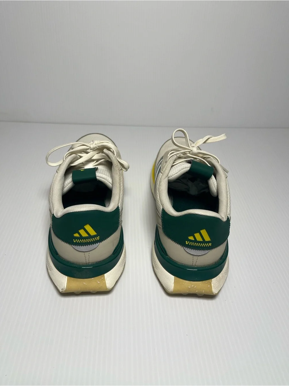 adidas Kids White, Green & Yellow Retro Runner Sneakers